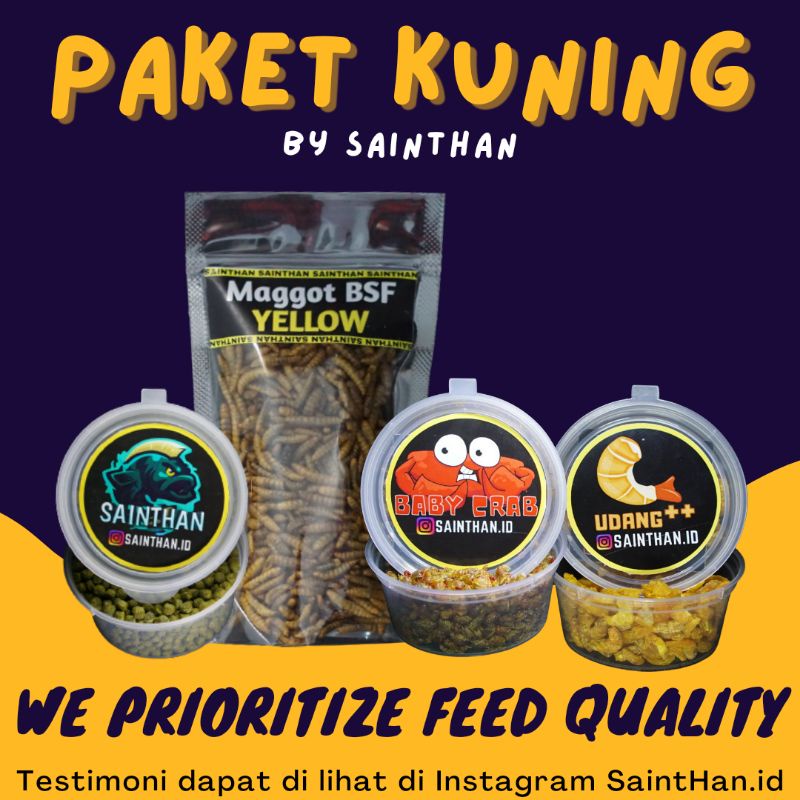 Paket Maru Yellow untuk proges bunga dan warna [Pelet Budrek Maru X Maggot Yellow SaintHan]