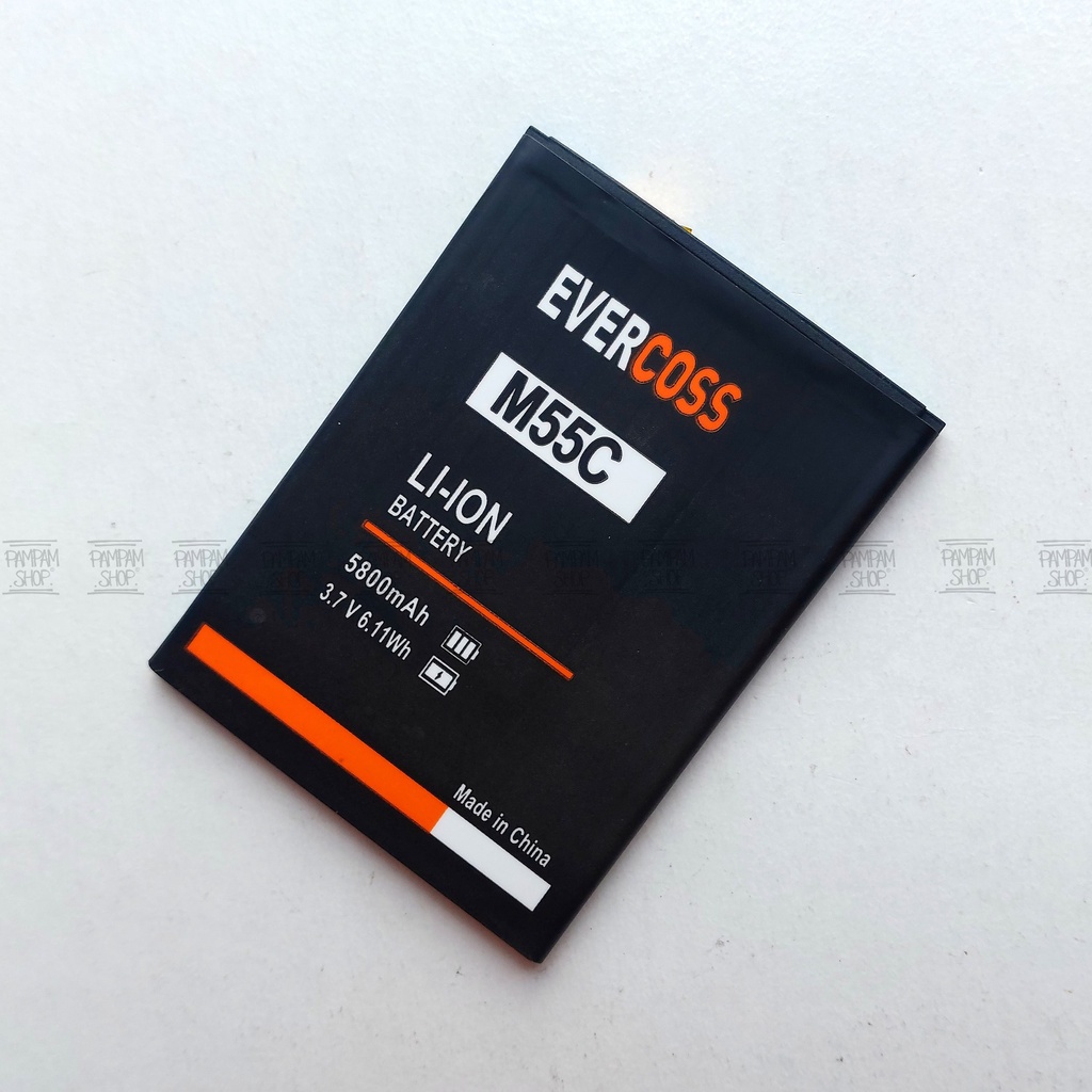 Baterai Evercoss M55C Double Power Original OEM Batre Batrai Battery Cross Evercross HP Handphone Ori