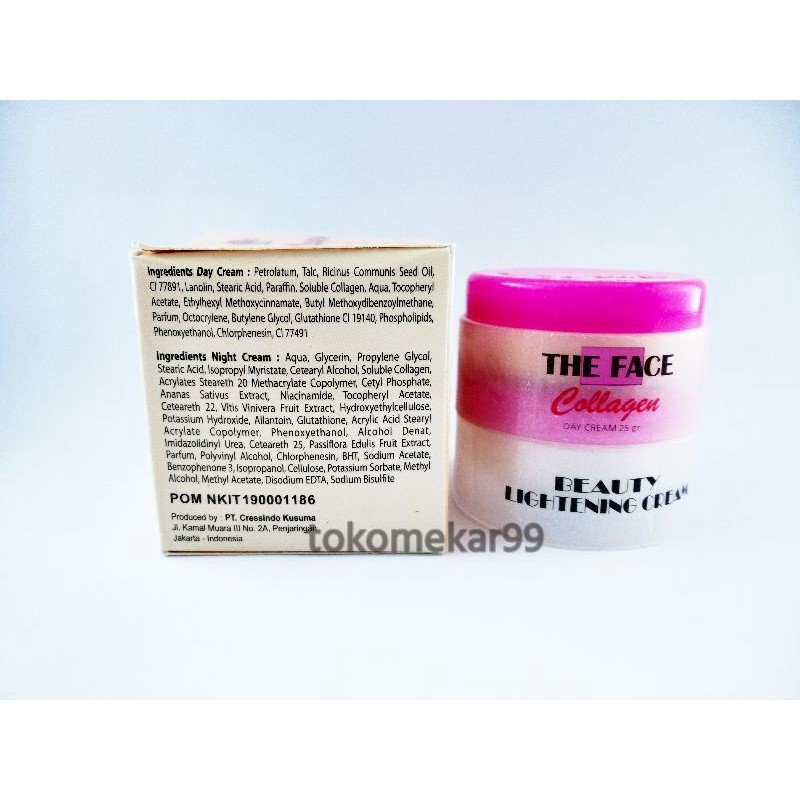 THE FACE CREAM COLLAGEN 50G BPOM RESMI