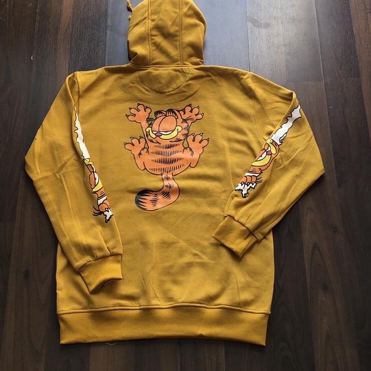 Paling Diminati! orifake - Hoodie H*M GARFIELD Mustard