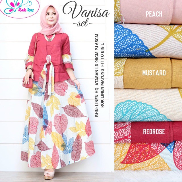 Vanisa set Girls Muslim Casual