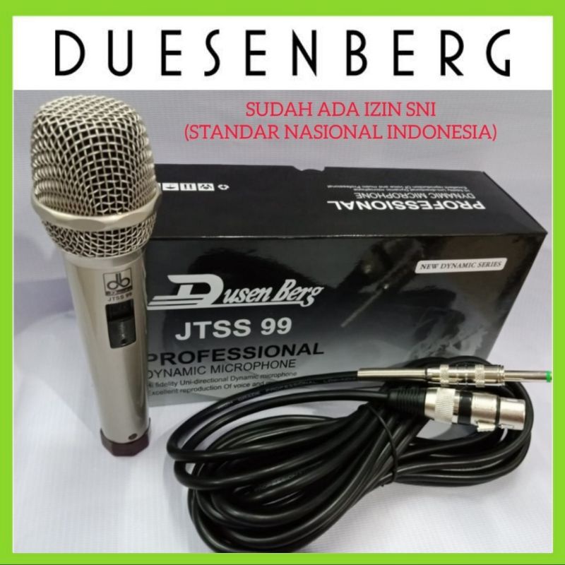 Mic Kabel DUSENBERG JTS 99 Mic Buat Pidato, MC , Karaoke , Mic SNI