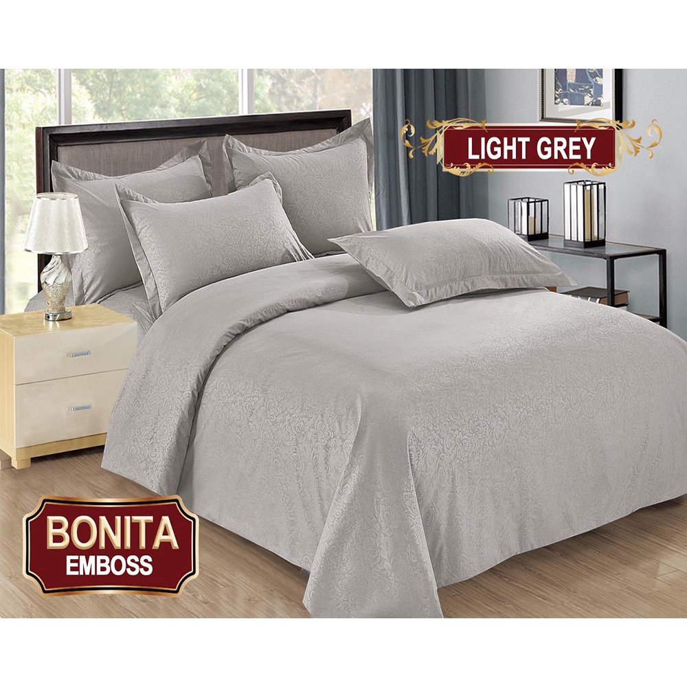 Full Set Bedcover + Sprei Bonita 3D Polos King 180x200 Warna Beauty Purple, Purple, Brown, Dark Brow