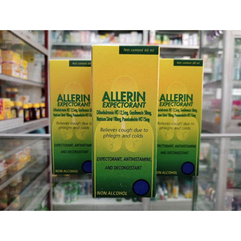 ALLERIN EXPECTORANT SIRUP 60ML - ED 01/2025