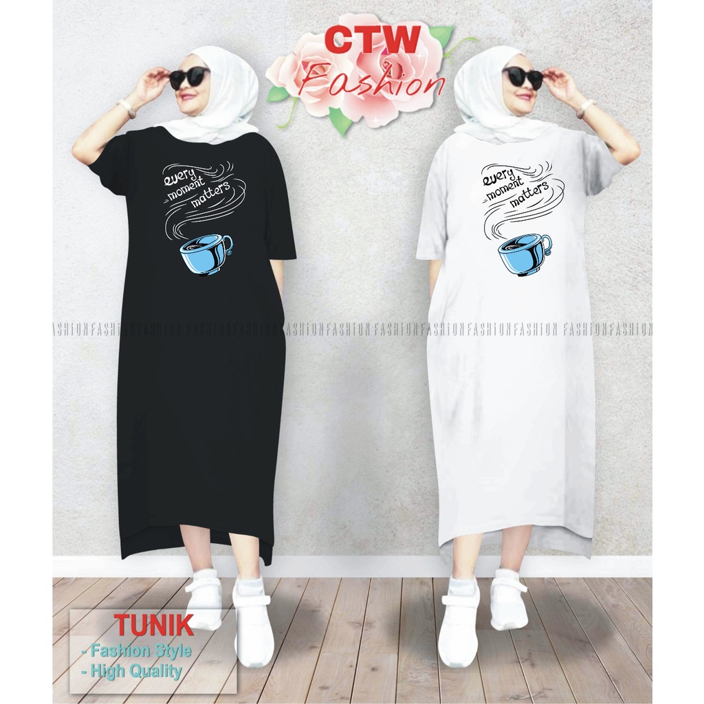 LONG TUNIK WANITA DEWASA/TUNIK DRESS OVERSIZE LD 130/TUNIK VIRAL 2022/TUNIK LAGI TREN/SABLON PRESS