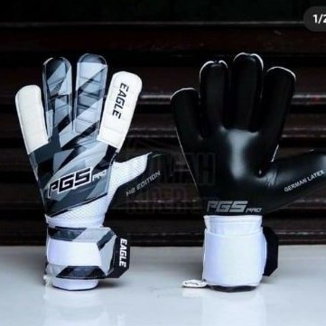 Sarung Tangan Kiper Impor PGS PRO Original Eagle Series Black Palm 2021