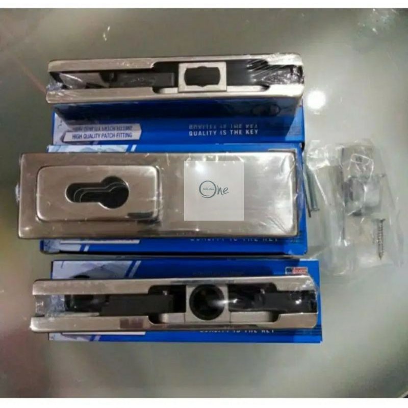 Patch Fitting Pintu Kaca Set Komplit Dekson / Dekkson (PT 10, PT 20, US 10, Cylinder 62mm)