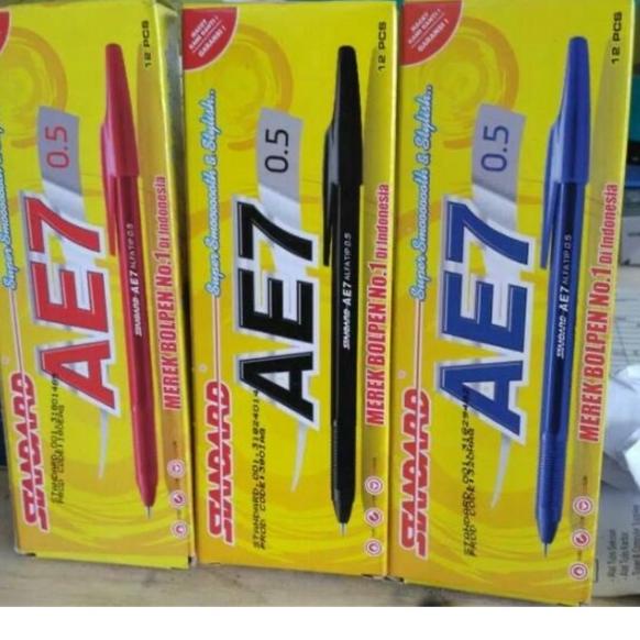 

Ada bonus Jika Beruntung Pulpen Standard Ae7 hitam / merah / biru #DISKON