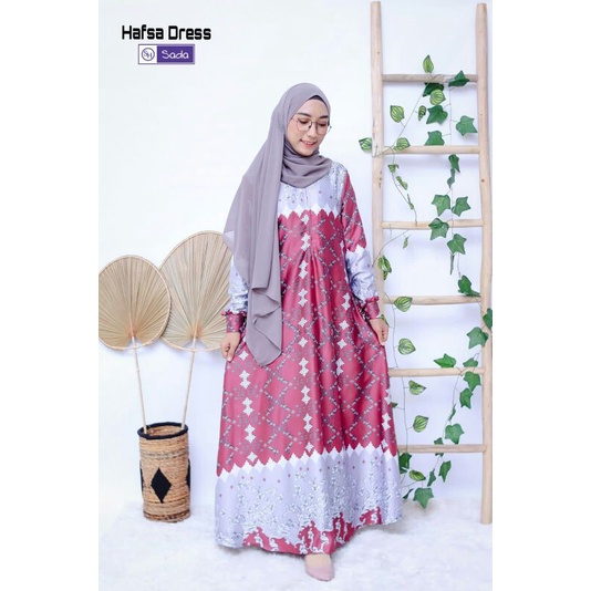 TERLARISSDRESS HAFSAH/GAMIS HAFSAH SIZE S-XL ORI SADA HIJAB