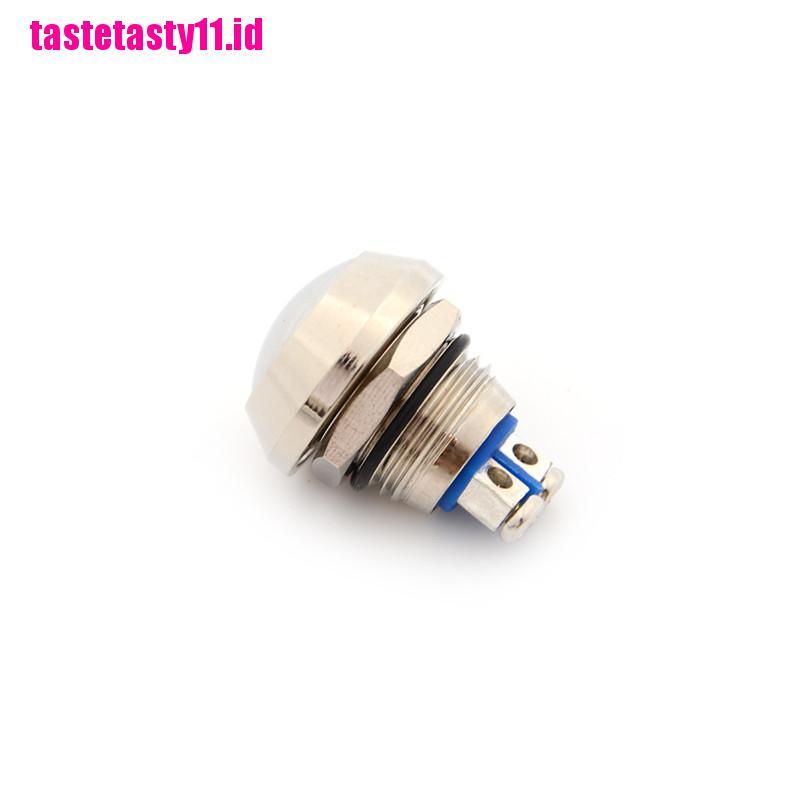 Tombol Tekan Momentary 12mm Bahan Metal Anti Air