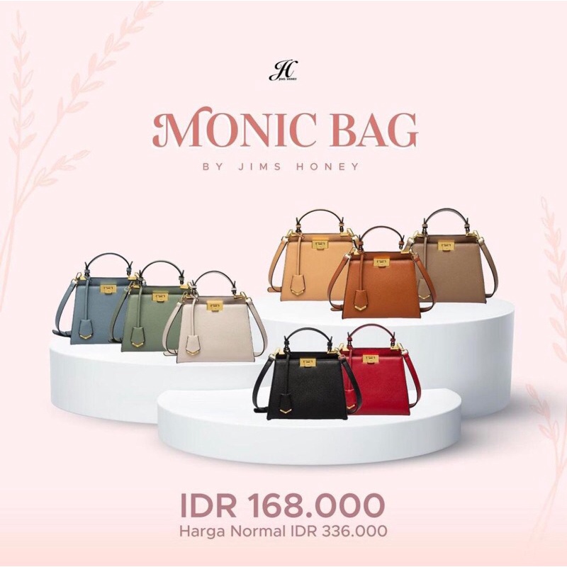 MONIC BAG JIMS HONEY / TAS SLEMPANG / TOP HANDLE / ORIGINAL BY JIMS HONEY