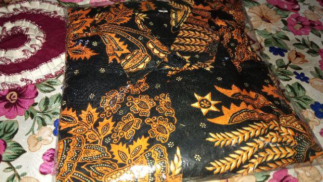 Kemeja Batik Lengan Panjang Motif Manggar
