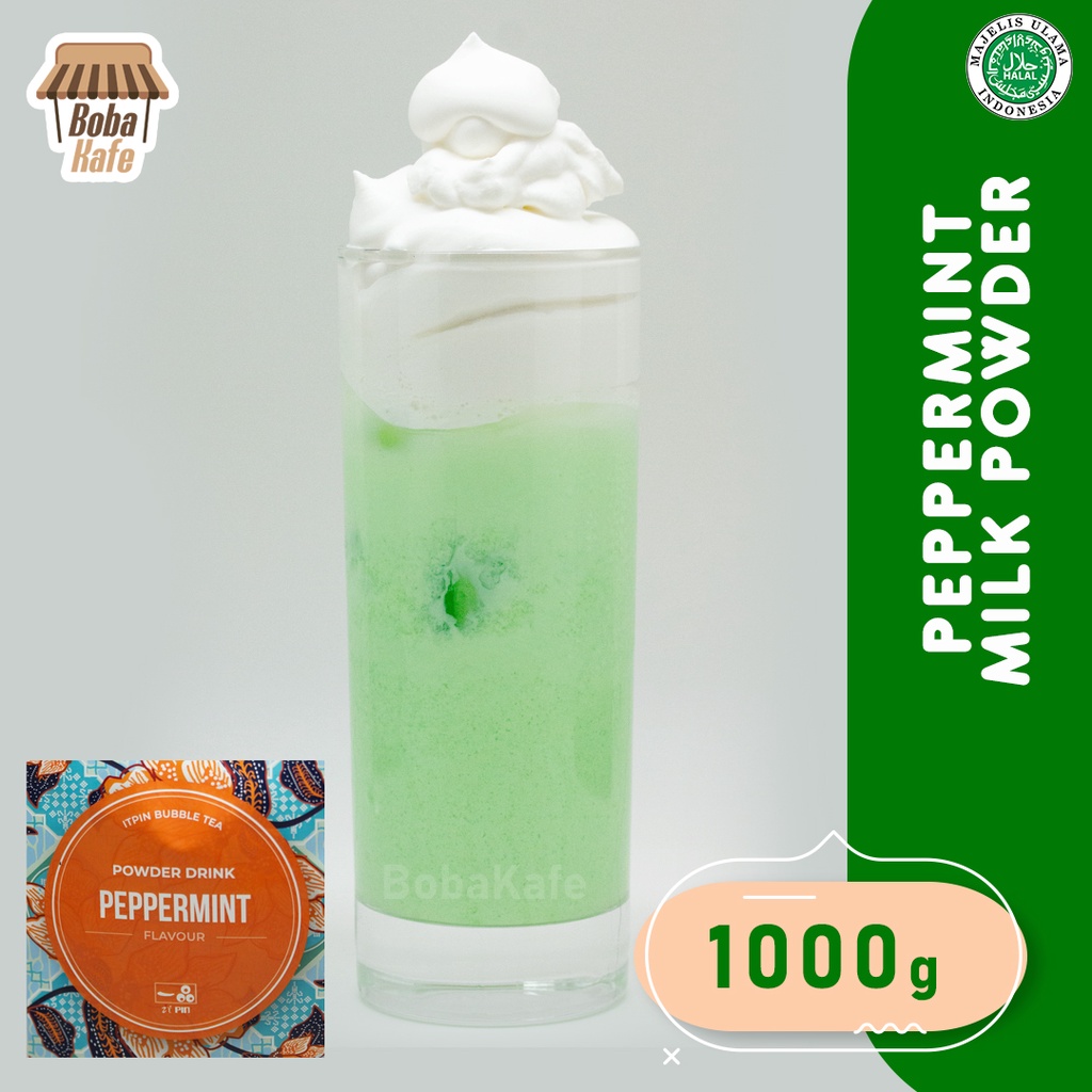 

Bubuk Minuman Rasa Peppermint - Peppermint Milk Powder 1000gr (Merk ITPIN)