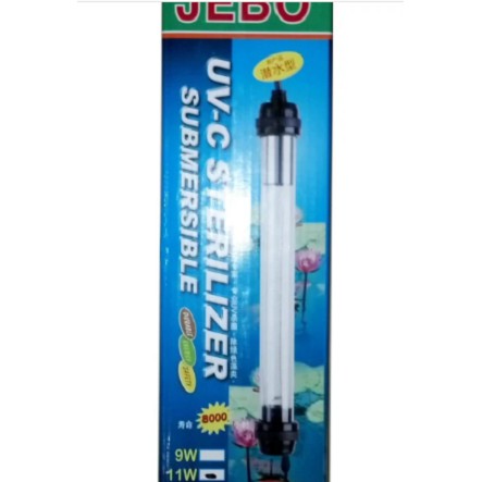 JEBO CUV-11 Lampu UV Celup Aquarium Kolam C 11 Watt 11W Sterilizer