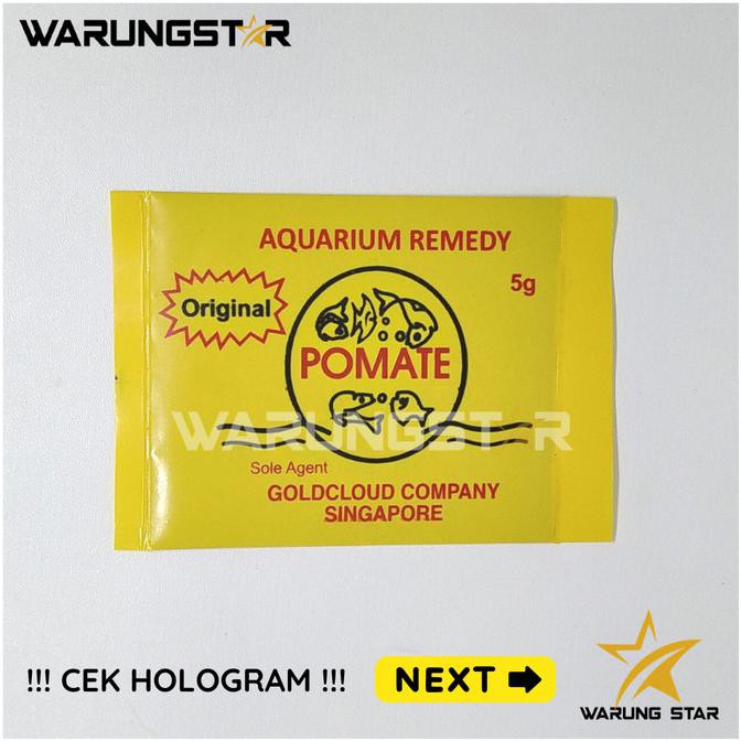 OBAT IKAN POMATE AQUARIUM REMEDY 5 GR / POMATE ASLI 100% SINGAPORE