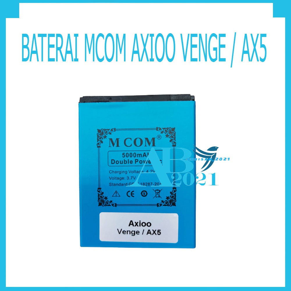 BATERAI BATREI MCOM AXIOO VENGE  AX5 KAPASITAS 5000 MAH
