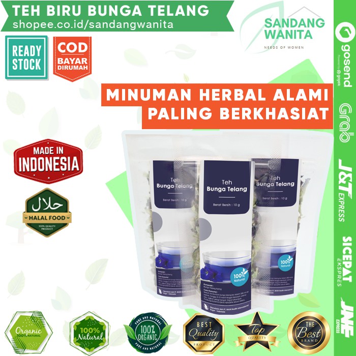 

TEH BUNGA BIRU TELANG KUALITAS PREMIUM HERBAL ORGANIK 10 GR KUALITAS JAMINAN TERBAIK