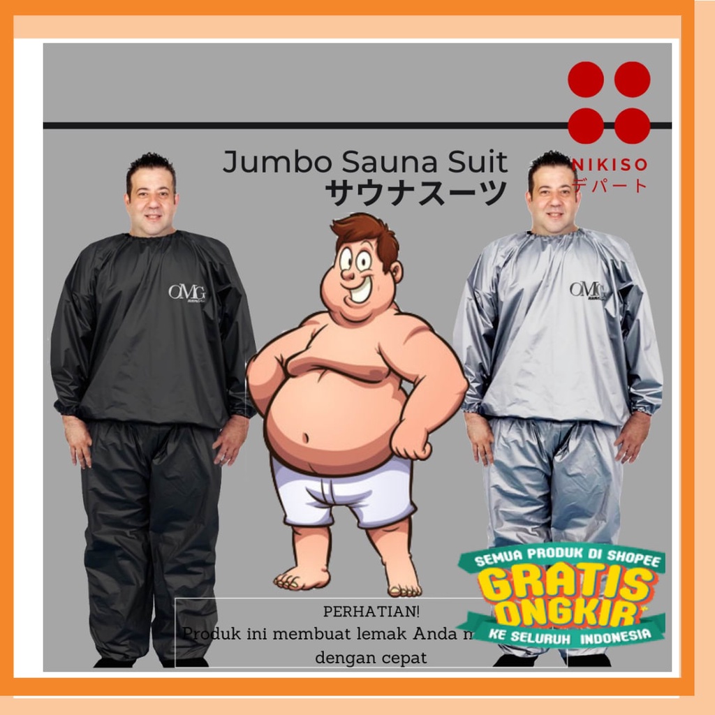 DISTRO Super Keren Metal Punk / Sauna Suit Wanita Pria Jumbo | Jaket Sauna Olahraga Jogging Pria  | 