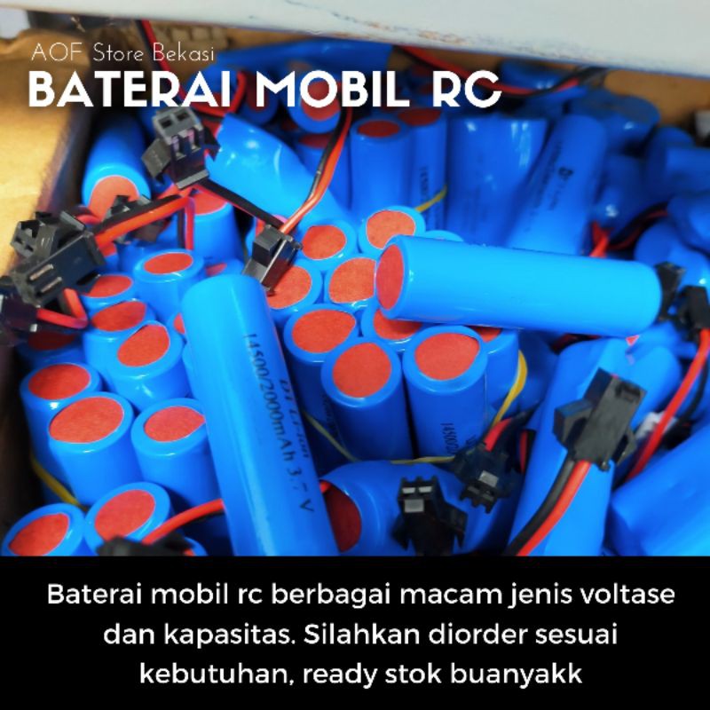 Promo Harga Termurah!! Baterai 3.7 Volt 3000MAH Tipe 14500 Mobil Remote Control