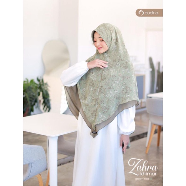 HIJAB INSTAN ZAHRA KHIMAR 2 LAYER BY AUDINA