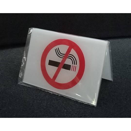 

Label Meja Akrilik Gambar No Smoking