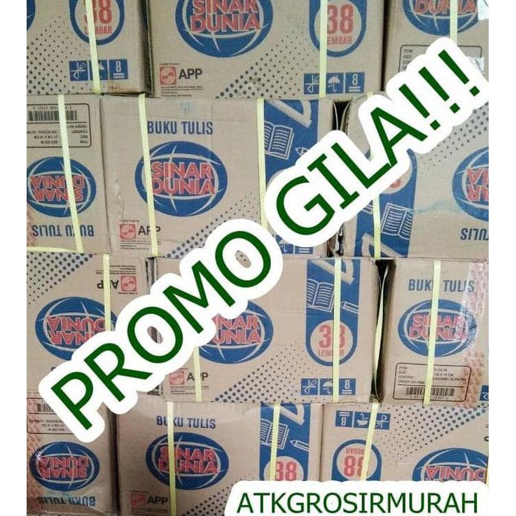 

Khusus Gosend! Buku Tulis Sinar Dunia / Sidu 10X38 Lembar Wildastore92