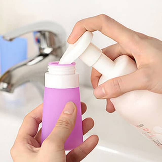 Refill portable travel tube bottle silicone botol tabung silicone  60ml