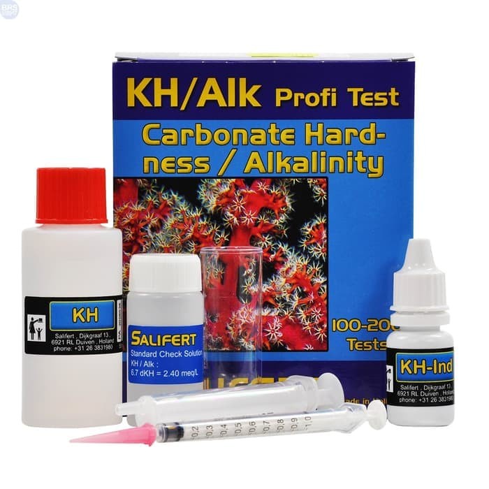 Salifert KH Alkanity Alk Carbonate Hardness Profi Test Kit Alat Ukur