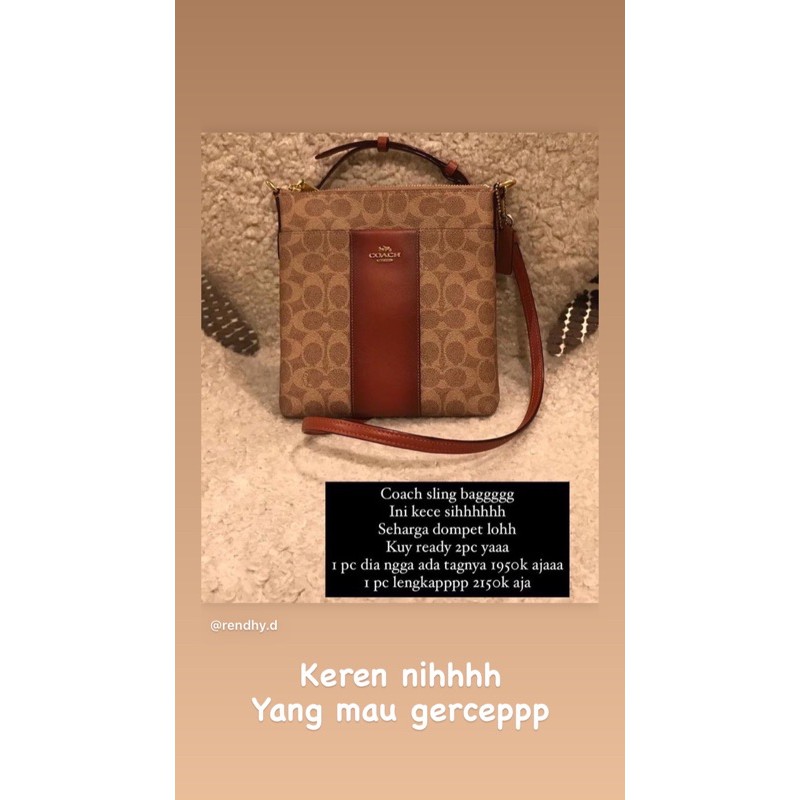 coach crossbody bag in signature