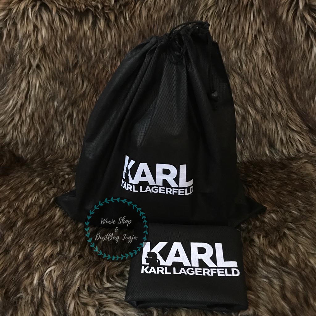 KARL LAGERFELD DustBag Pengganti Sarung Tas Pelindung Debu Serut Dust Bag DB Branded