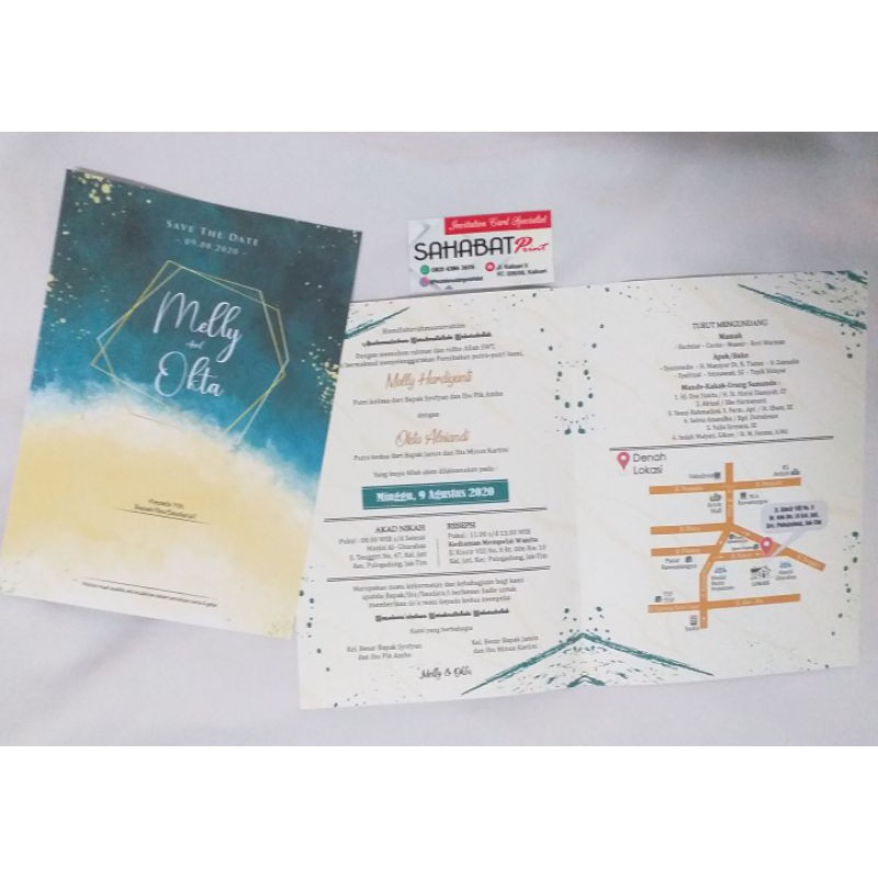 UNDANGAN SOFTCOVER LIPAT DUA KEKINIAN . MURAH DAN TEBAL