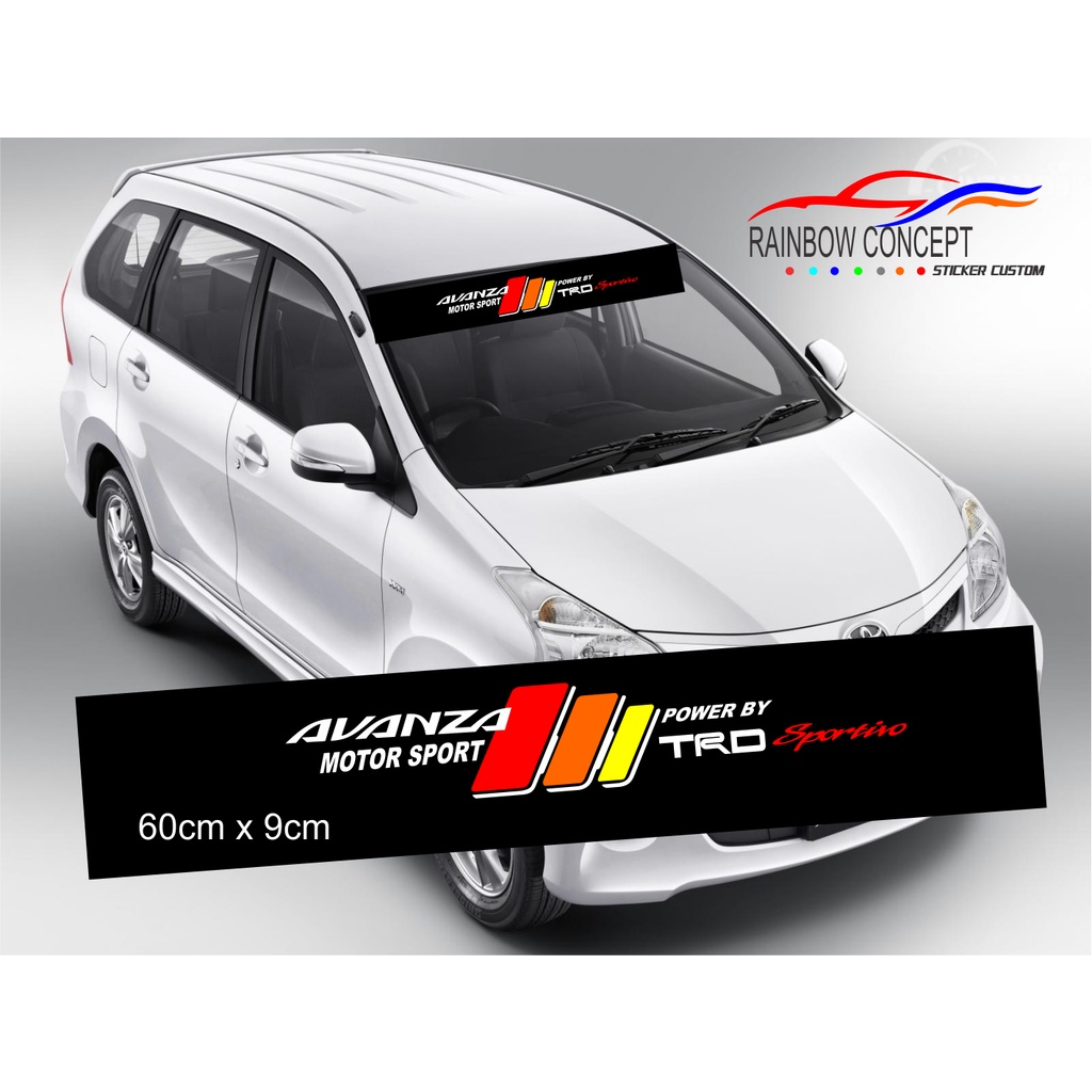 STICKER STIKER KACA MOBIL AVANZA STIKER KACA DEPAN/BELAKANG TERBARU