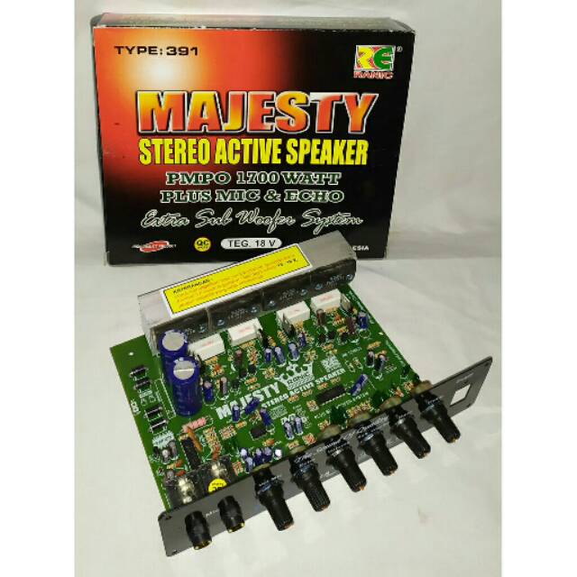 Kit MAJESTY Power Speaker Aktif 1700watt pmpo