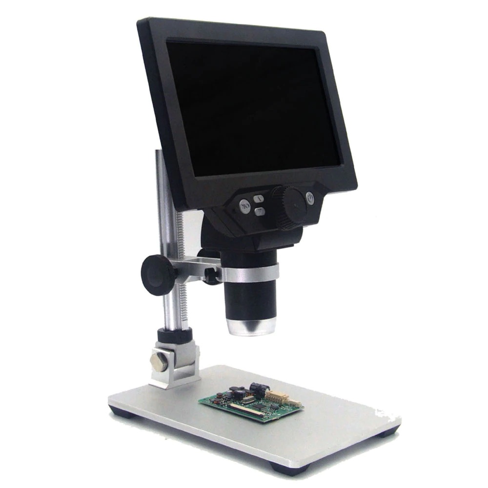 Mikroskop Lab Digital 12MP 1200X with Monitor &amp; Metal Stand - G1200