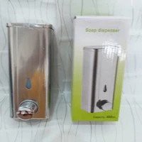 Tempat Sabun Cair Stainless Stenless / Soap Dispenser Satu Tabung