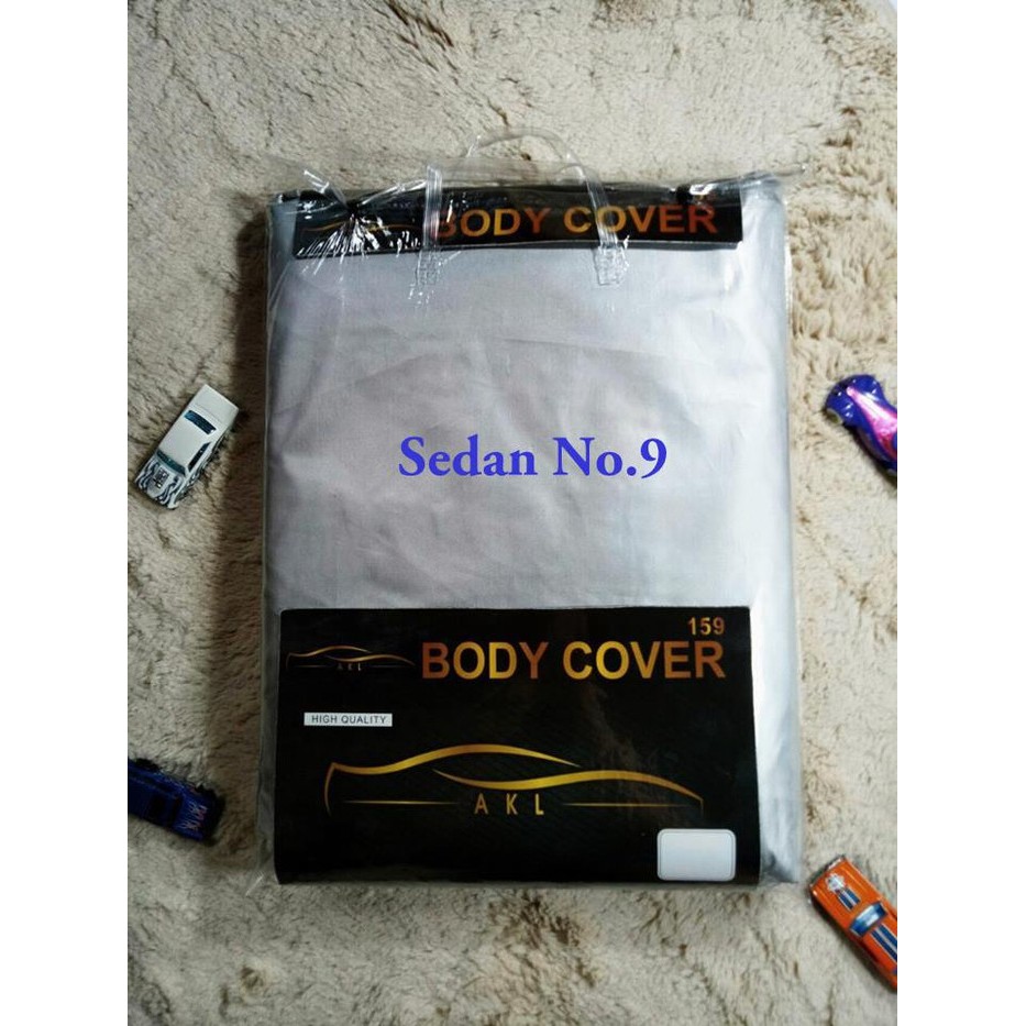 Sarung Mobil Sedan No 9 Silver Coating Body Cover Mobil/Sarung Mobil/Selimut Mobil