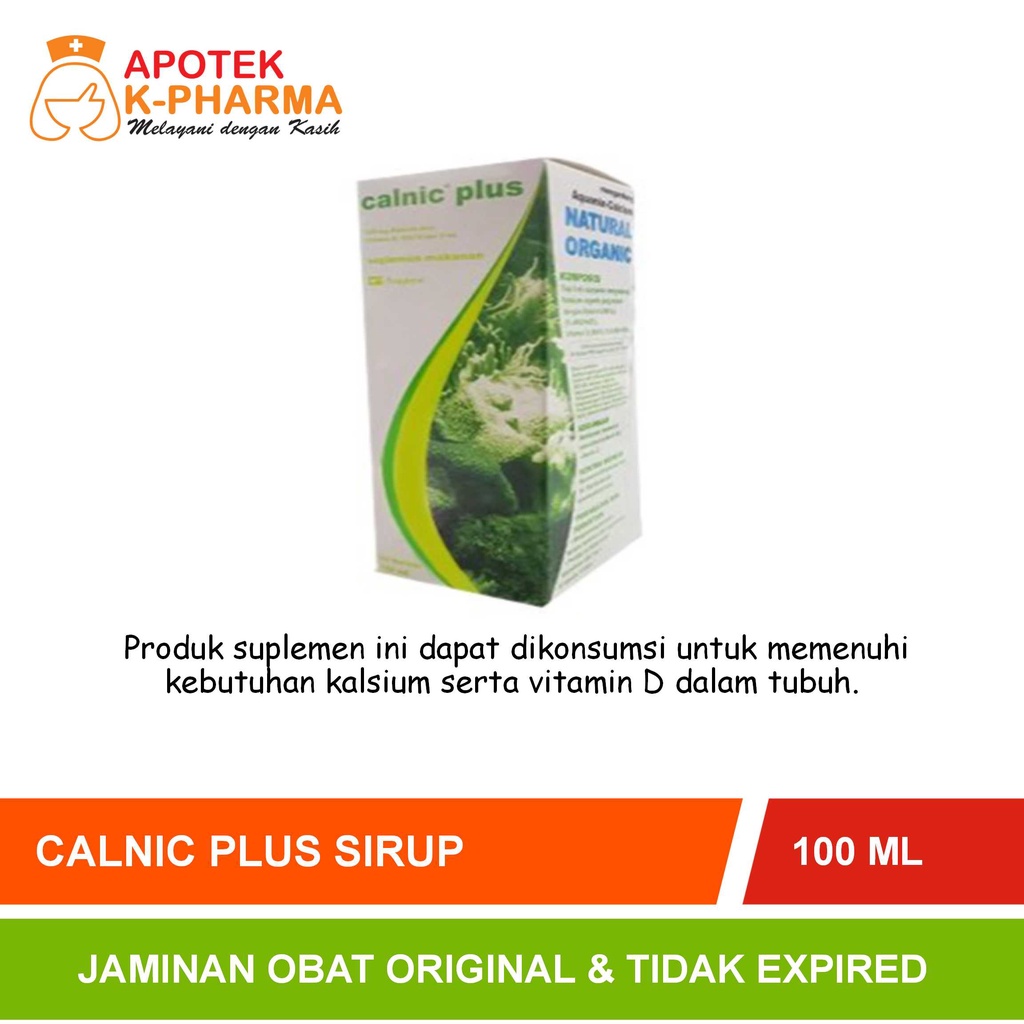 Jual Calnic Plus Sirup Isi Ml Obat Original Gracia Shopee Indonesia