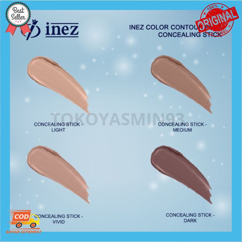 Inez Color Contour Plus Concealing Stick (New Case) Murah