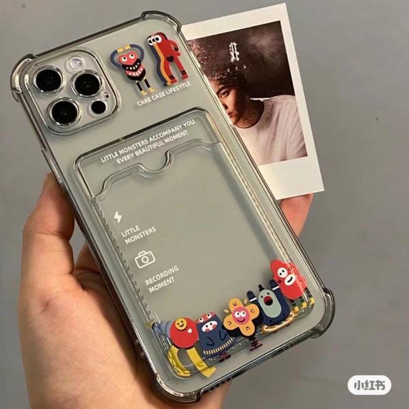 Soft Case Silikon Transparan Motif Monster Kecil Untuk Iphone 7 8 Plus X Xs Xr Xsmax 11 11pro 11promax 12 12pro 12promax 13 13pro 13gs