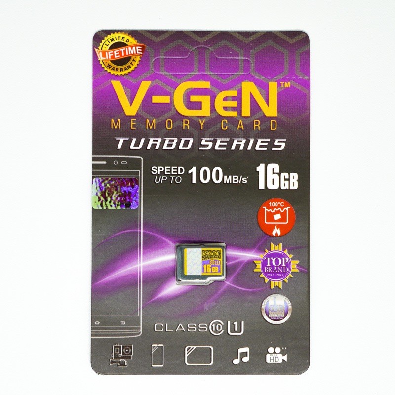 Memori Turbo Drone dan HP Class 10 Micro SD 64 Gb 32 Gb 16 Gb 8 Gb Vgen Memory Card Garansi V-Gen