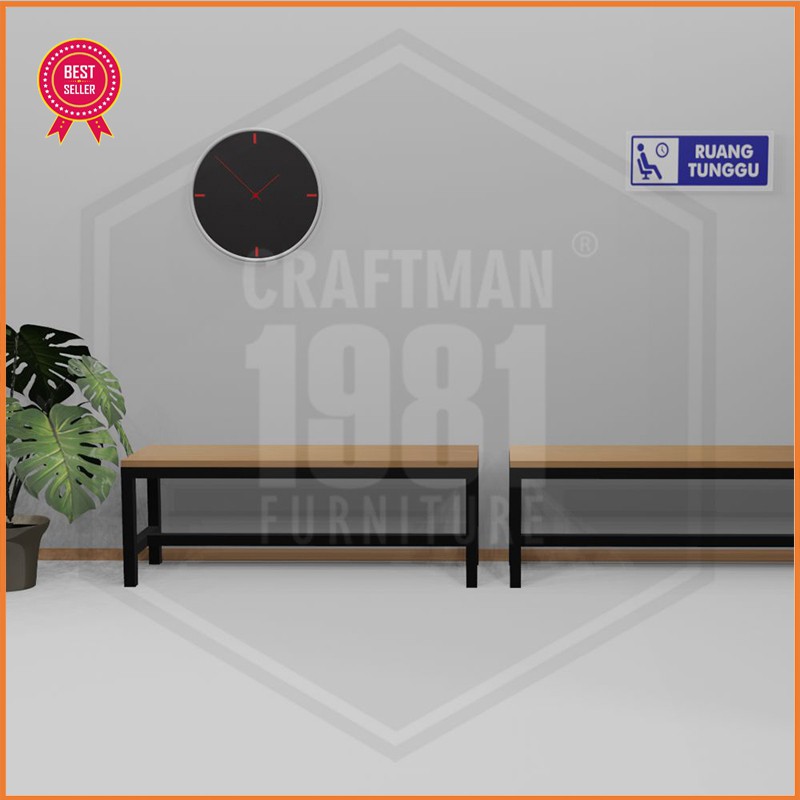 Kursi Panjang Ruang Tunggu Ruang Tamu 120x30 Besi Modern Minimalis