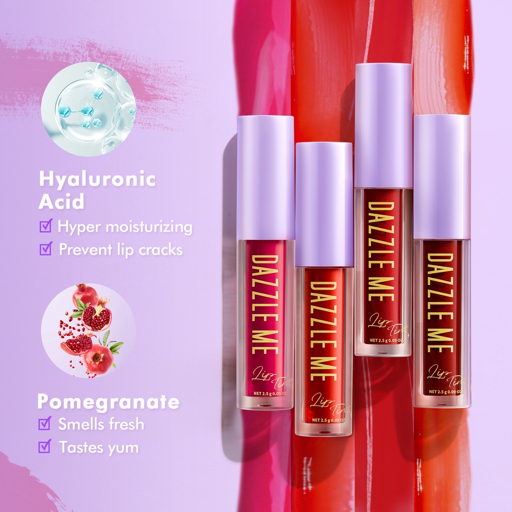 READY!! LIP TINT DAZZLE ME INK-LICIOUS LIP TINT BPOM LIPTINT DAZZLE ME BPOM ORIGINAL MATTEDORABLE LONGLASTING LIPTINT MURAH TAHAN LAMA HYPER MOISTURIZING LIP STAIN