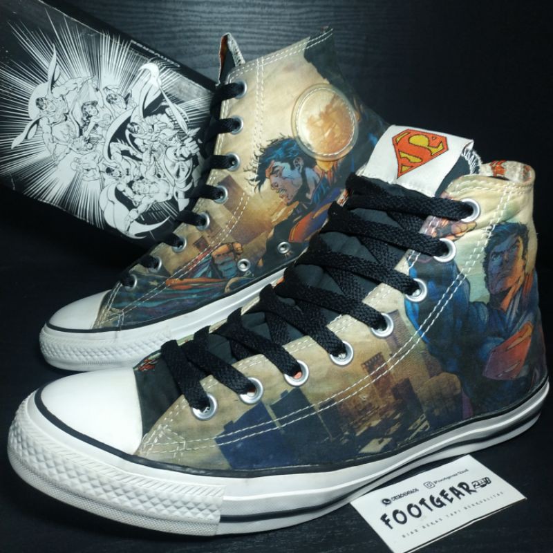 Sepatu Converse Second Bekas Original Size 43. Converse Dc Comics Superman Flight Size 43