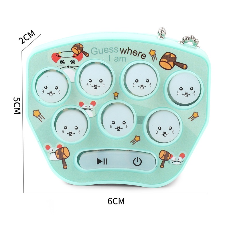 Gantungan Kunci Bentuk Hamster Mini Dengan Lampu Led Untuk Anak / Dewasa