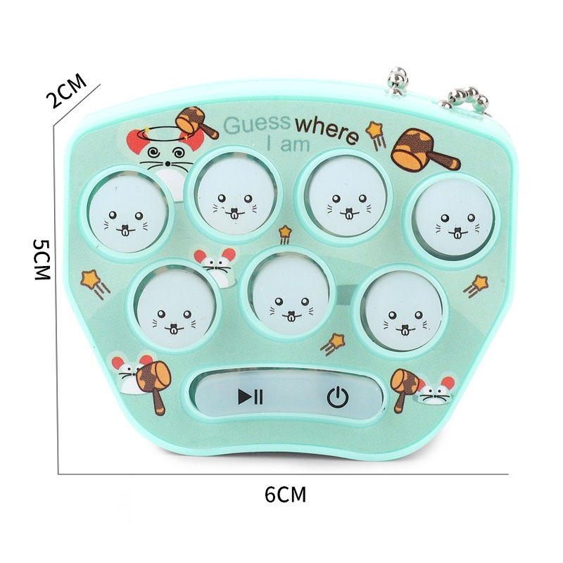 [ Handheld mini hamster game machine Portable Toy For Children  Backpack Infant Early Educational ]