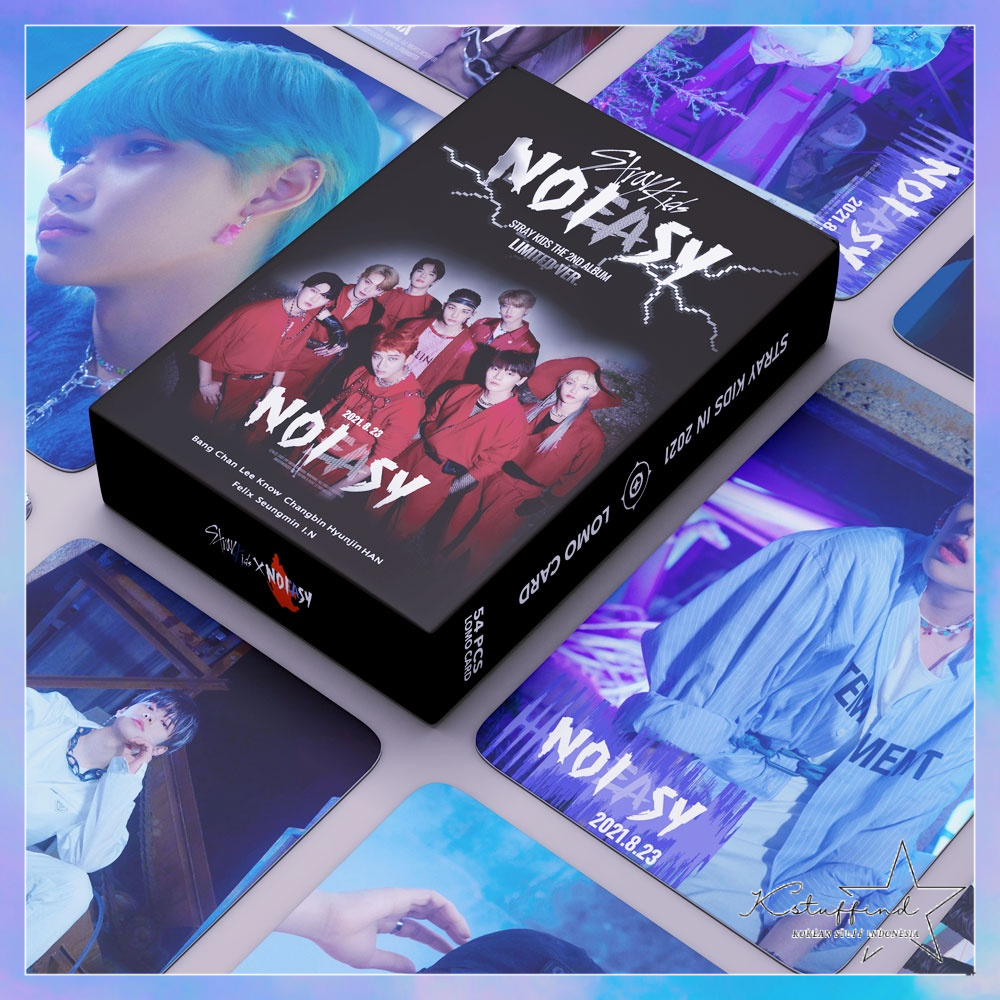 [kstuffind] STRAYKIDS NOEASY NO EASY LIMITED VER 2ND SECOND ALBUM SKZ SKS PHOTOCARD LOMO CARD PHOTO KARTU FOTO PC STAY MURAH 54PCS PCS 54