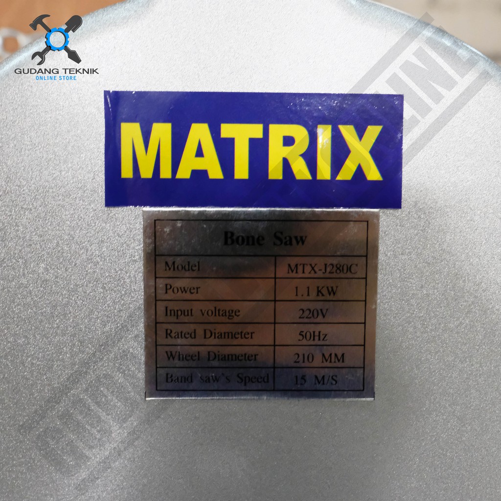 Bone Saw Matrix MTX J280 C - Mesin Pemotong Tulang Potong Daging Beku Potong Ikan Laut