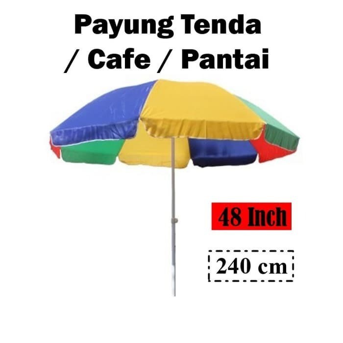 Payung Tenda 48" (240 Cm) / Payung Cafe / Payung Pantai