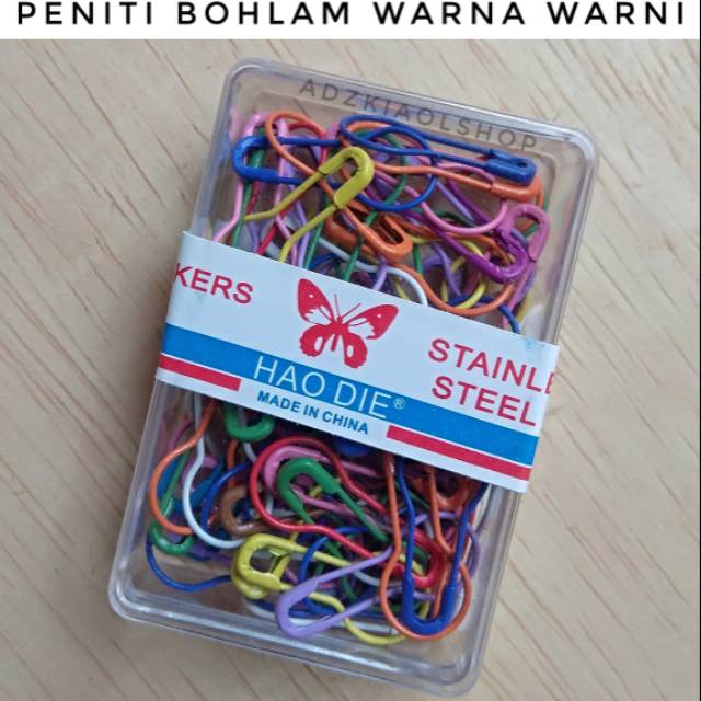 peniti Bohlam Warna Warni