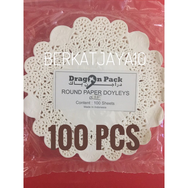 Paper Doilies 5.5&quot; Alas Renda kertas doyleys 13.5 cm 5,5” isi 100 pcs